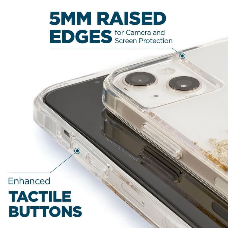 Case-Mate Karat - Case decorated in gold for iPhone 14 Plus (Marble) 5