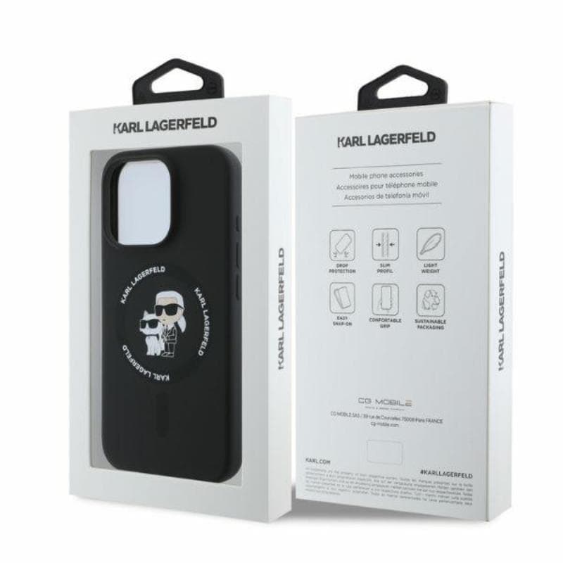 Karl Lagerfeld Silicone Karl & Choupette Ring MagSafe - Case iPhone 16 Pro Max (black) 5