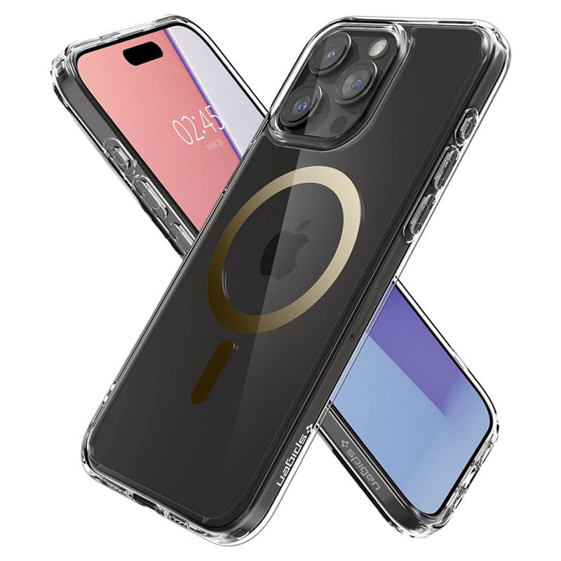 Spigen Ultra Hybrid MagSafe - Case for iPhone 15 Pro (Gold) 8