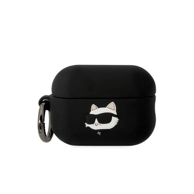 Karl Lagerfeld Silicone NFT Choupette Head 3D - AirPods Pro 2 Case (black) 1