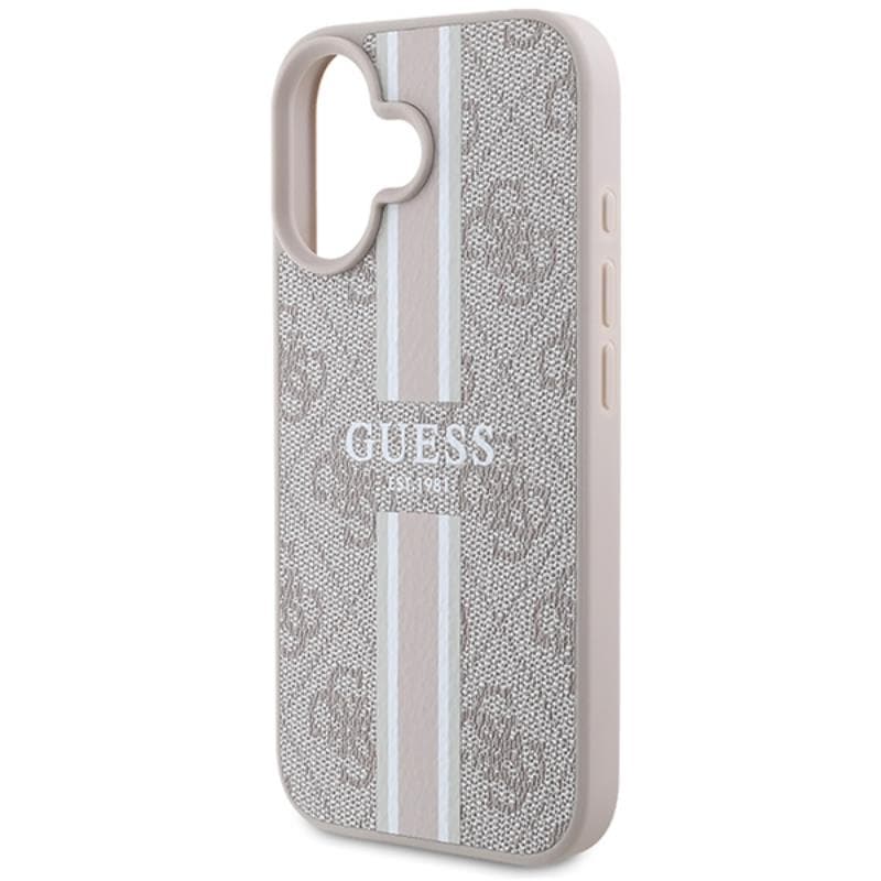Guess 4G Printed Stripes MagSafe - Case iPhone 16 (pink) 6