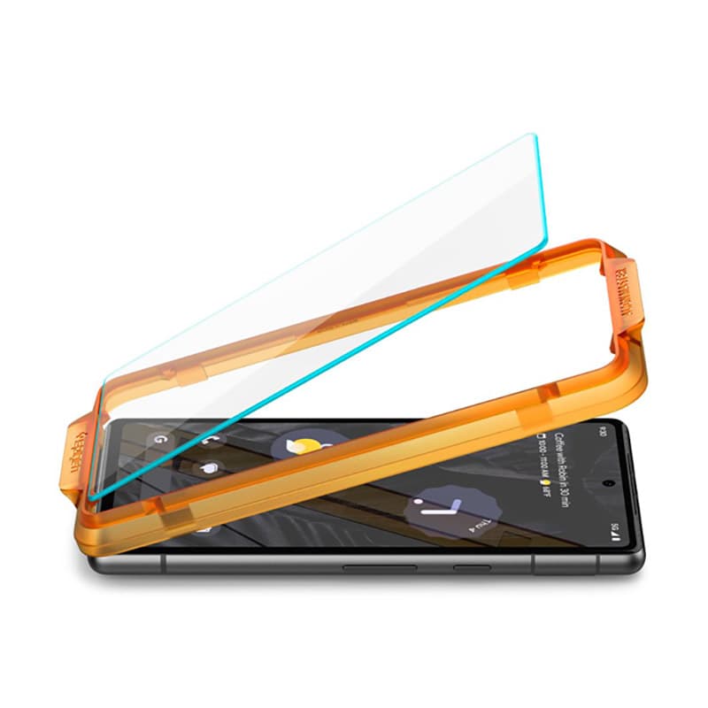 Spigen Alm Glas.TR 2-Pack - Tempered glass for Google Pixel 7A (Transparent) 4