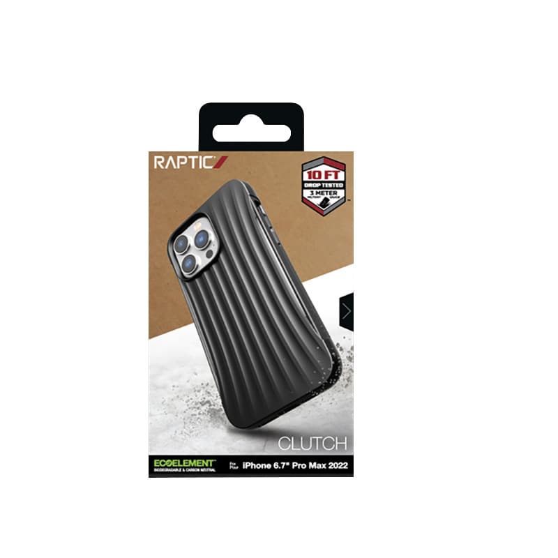 X-Doria Raptic Clutch - Biodegradable case for iPhone 14 Pro Max (Drop-Tested 3m) (Black) 8