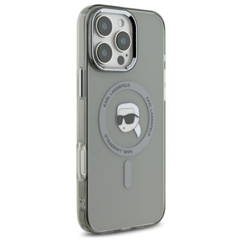 Karl Lagerfeld IML Metal Karl Head MagSafe - Case for iPhone 16 Pro (black) 4