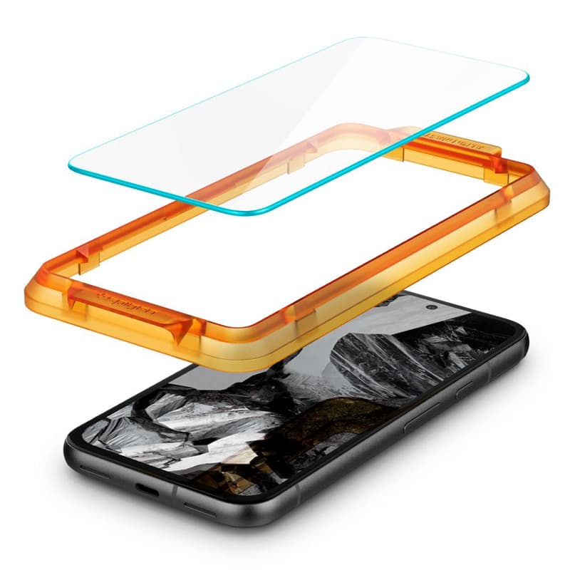 Spigen Alm Glas.TR 2-Pack - Tempered glass for Google Pixel 8A (Transparent) 5