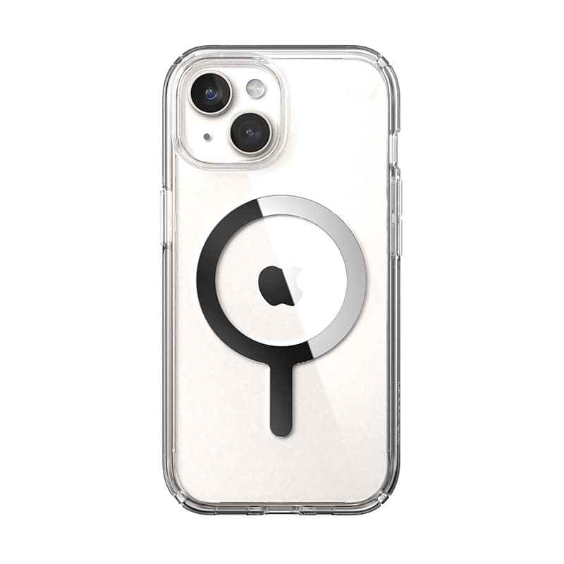 Speck Presidio Perfect-Clear MagSafe - iPhone 17e / 16e / 15 / 14 / 13 Case (Clear / Chrome Finish / Serene Silver) 6