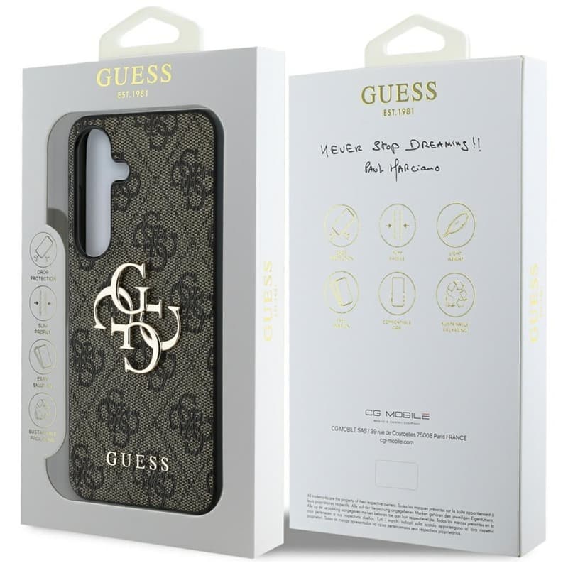 Guess Big 4G Logo Classic Logo - Case for Samsung Galaxy S25 (brown) 8