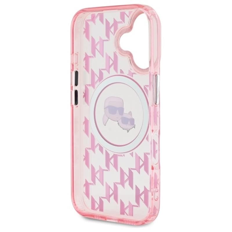 Karl Lagerfeld IML Monogram Karl & Choupette Head MagSafe - Case for iPhone 16 (pink) 7