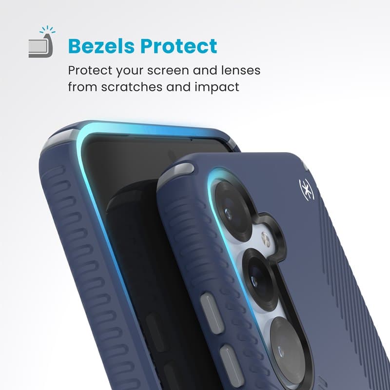 Speck Presidio2 Grip Magnet - Samsung Galaxy S25+ / 24+ MagSafe Case (Coastal Blue/Dust Gray/White) 5
