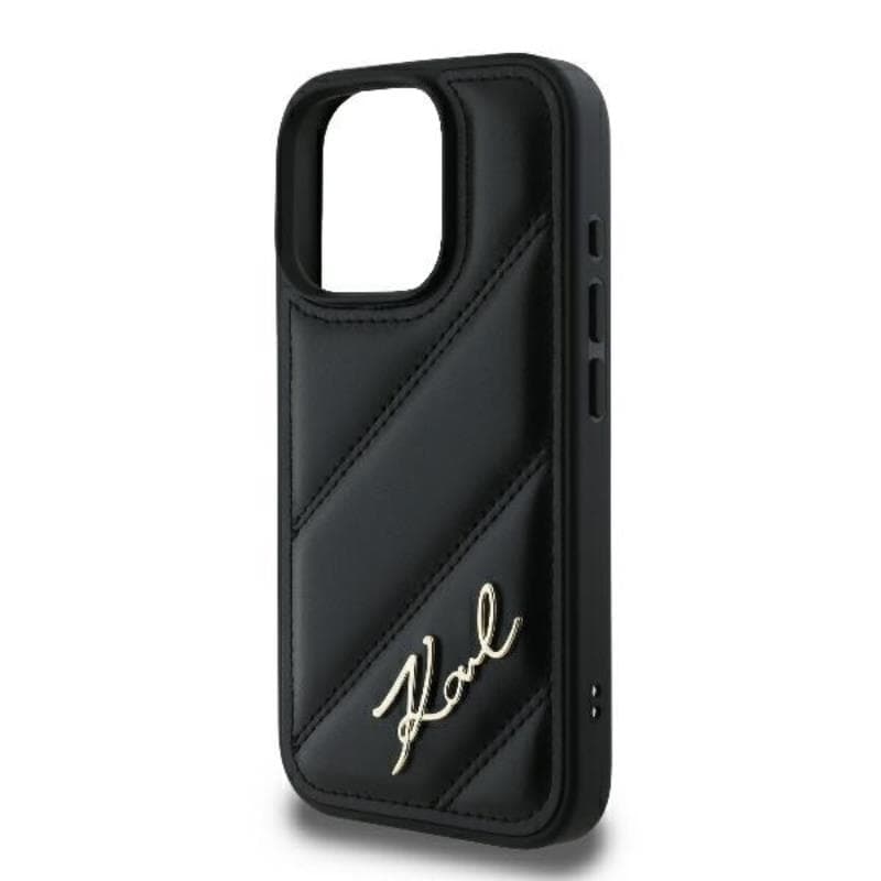 Karl Lagerfeld Quilted Signature - Case for iPhone 16 Pro (black) 6