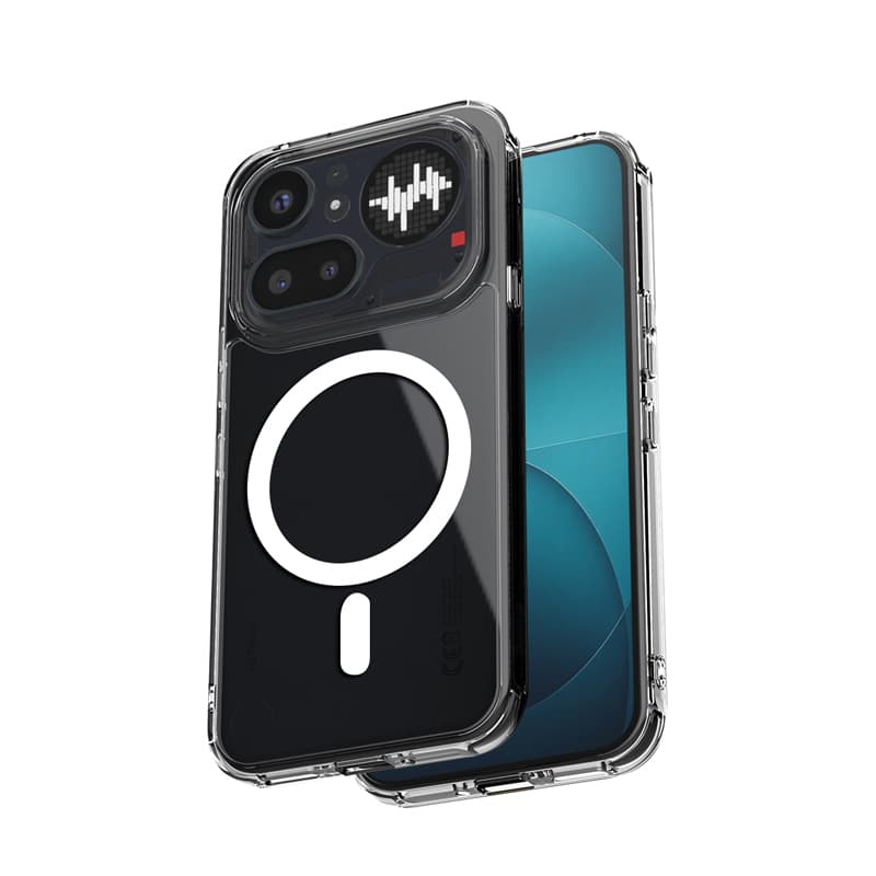 Crong Hybrid Clear Magnetic - MagSafe Nothing Phone 4a Pro Case (Transparent) 1