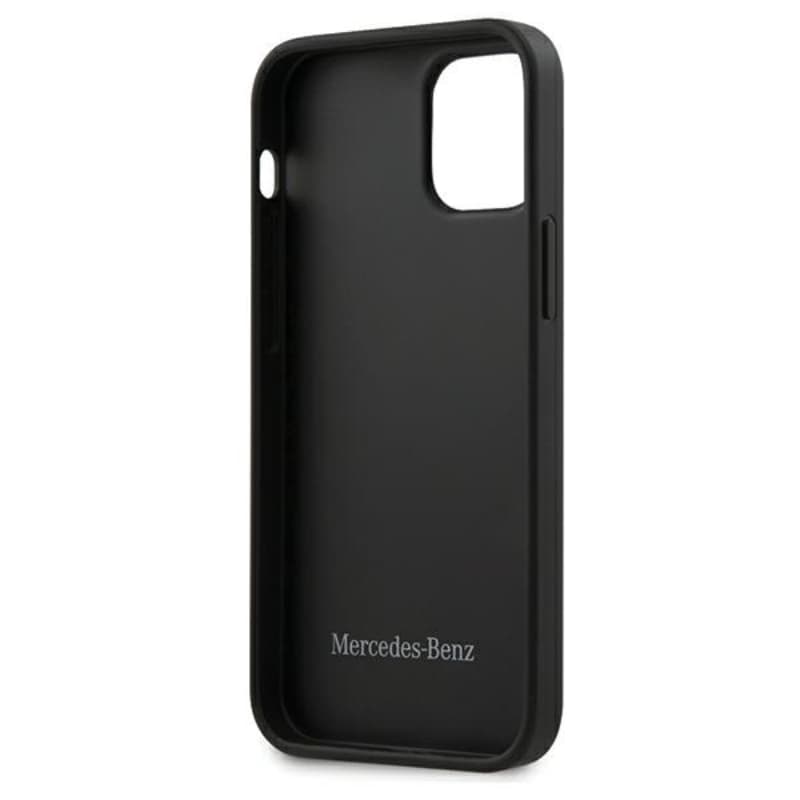 Mercedes Leather Wave Line - Case for iPhone 12 mini (black) 4