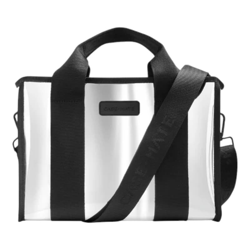 Case-Mate Mini Travel Tote Bag - Waterproof travel shoulder bag (Silver Chrome) 2