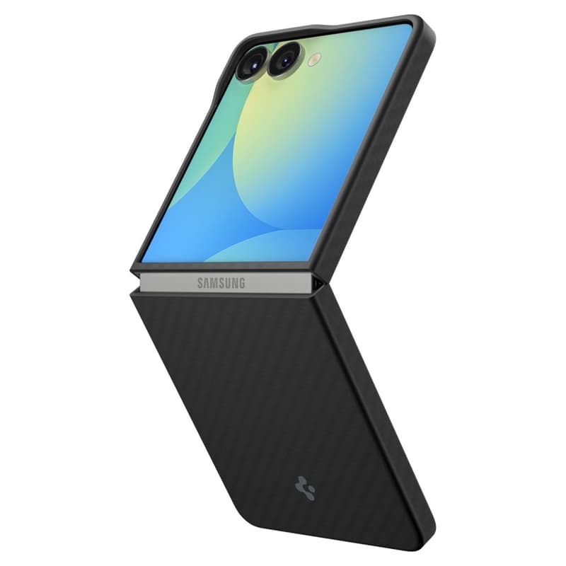 Spigen Airskin Aramid - Case for Samsung Galaxy Z Flip 7 (Black) 2