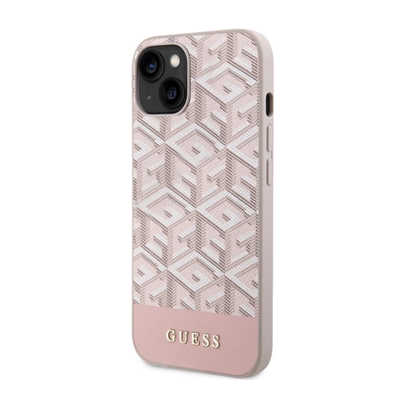 Guess GCube Stripes MagSafe - Case for iPhone 14 Plus (Pink) 2