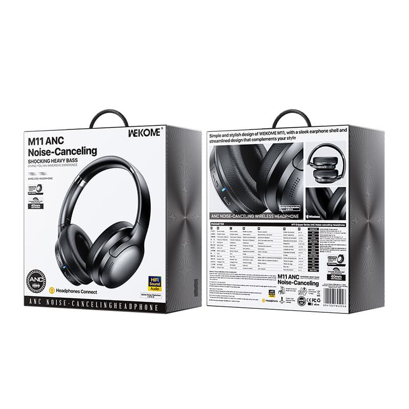 WEKOME M11 Enjoyer Series - Wireless Over-Ear Bluetooth V5.3 ANC Headphones (White) 2