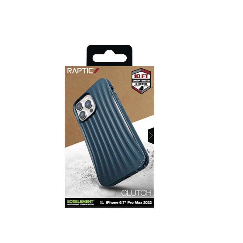 X-Doria Raptic Clutch - Biodegradable case for iPhone 14 Pro Max (Drop-Tested 3m) (Blue) 8