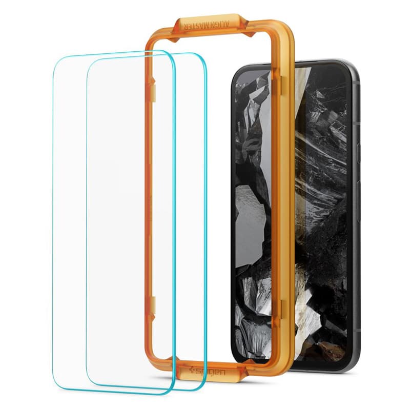 Spigen Alm Glas.TR 2-Pack - Tempered glass for Google Pixel 8A (Transparent) 6