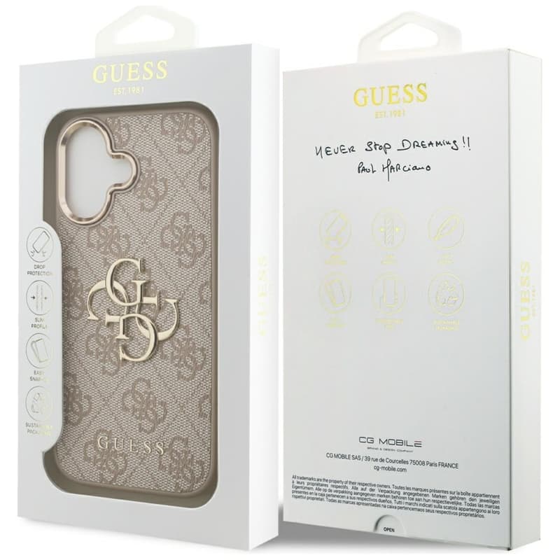 Guess 4G Big 4G Classic Logo - Case iPhone 17 (Pink / Gold) 8