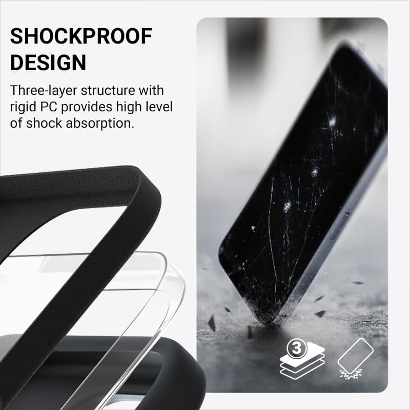 Crong Color Cover Magnetic - iPhone 16 Plus MagSafe Case (Black) 6