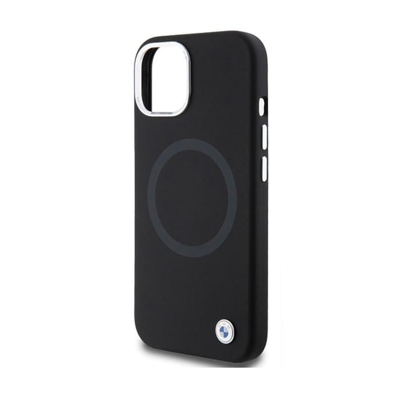 BMW Signature Liquid Silicone MagSafe - Case for iPhone 15 (Black) 6