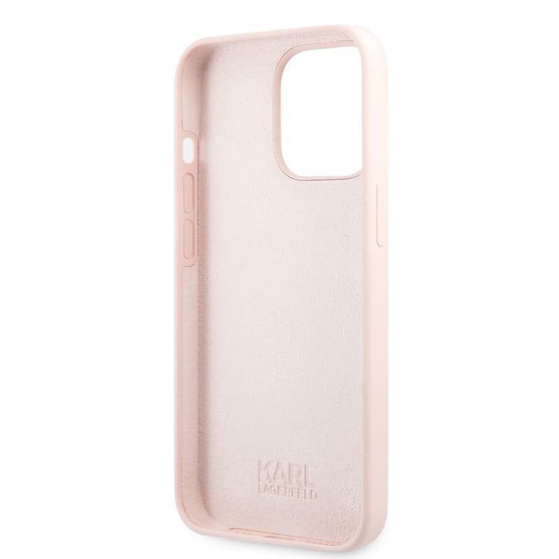 Karl Lagerfeld Silicone Ikonik Karl`s Head - Case for iPhone 13 Pro (Pink) 4