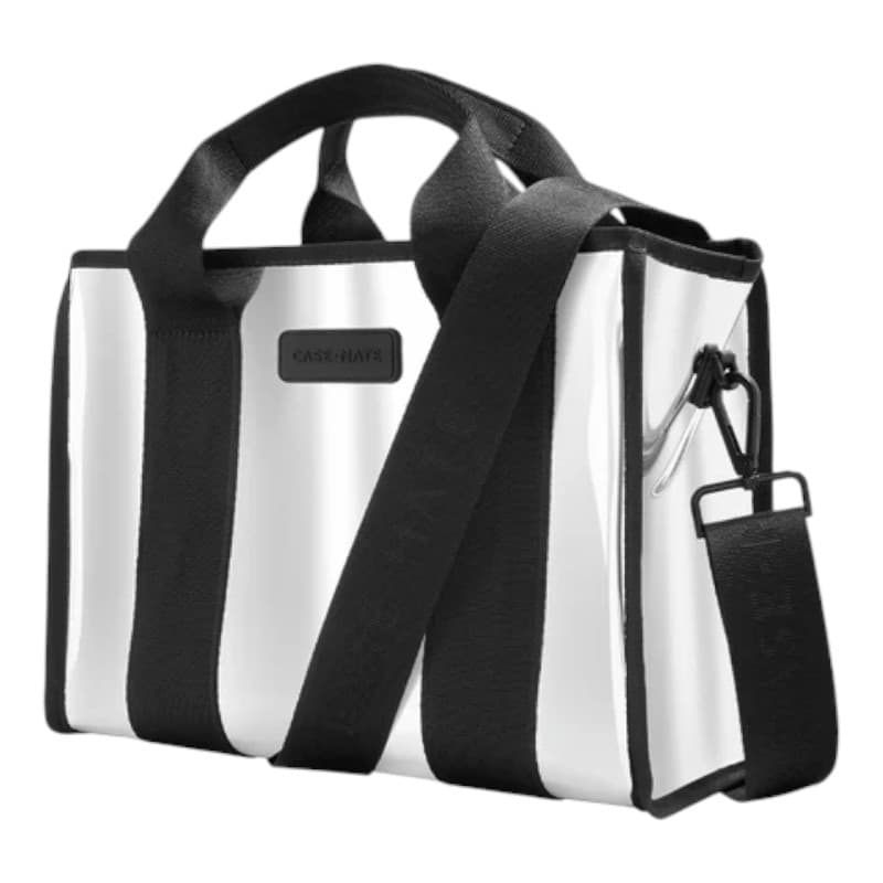 Case-Mate Mini Travel Tote Bag - Waterproof travel shoulder bag (Silver Chrome) 3