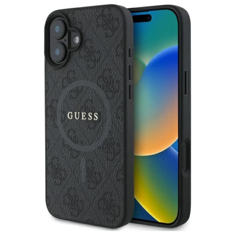 Guess 4G Ring Classic Logo MagSafe - Case for iPhone 16 (black) 1