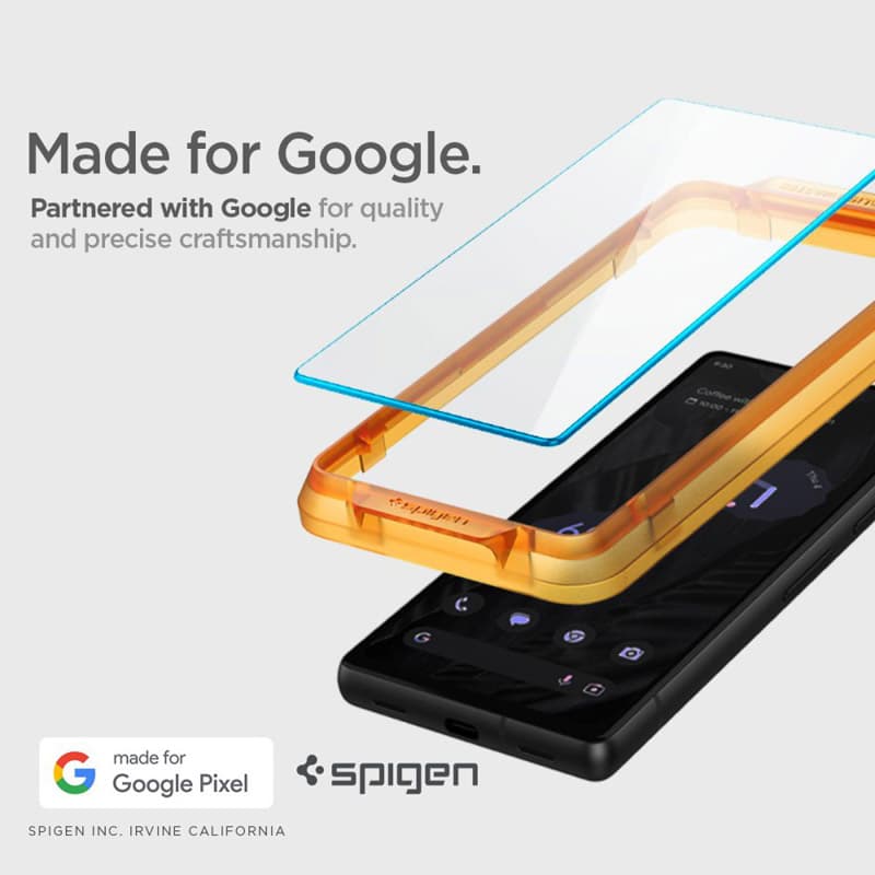 Spigen Alm Glas.TR 2-Pack - Tempered glass for Google Pixel 7A (Transparent) 6