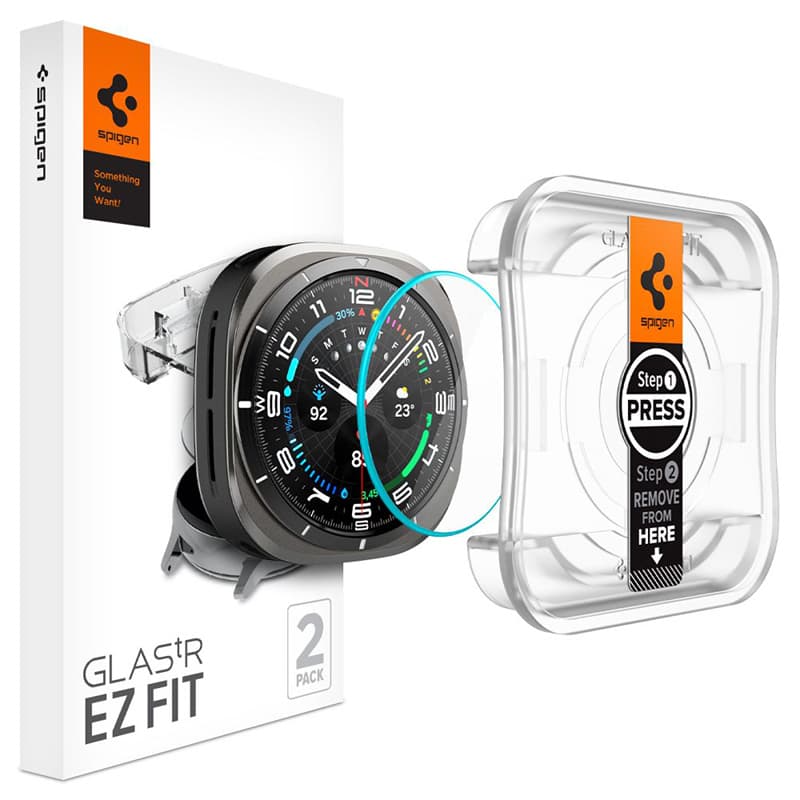 Spigen GLAS.TR EZ FIT 2-Pack - Tempered glass for Samsung Galaxy Watch Ultra 47 mm (2025/2024) (2 pieces) 1