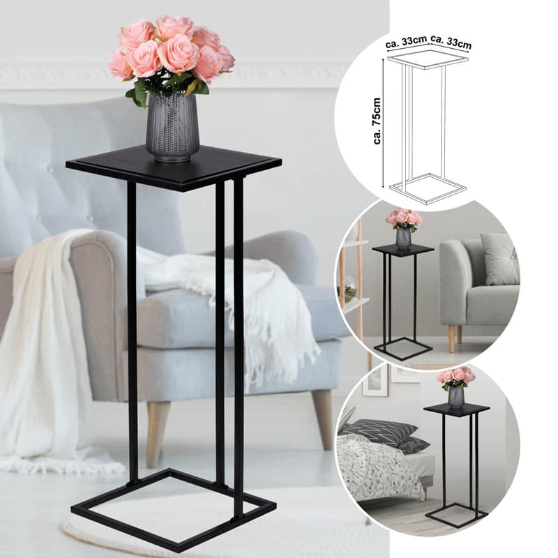 Arti Casa - Side table, helper (Black) 4