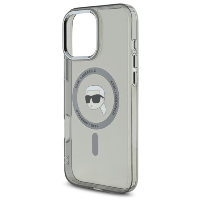 Karl Lagerfeld IML Metal Karl Head MagSafe - Case for iPhone 16 Pro (black) 6