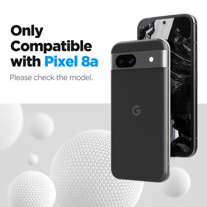 Spigen Alm Glas.TR 2-Pack - Tempered glass for Google Pixel 8A (Transparent) 7