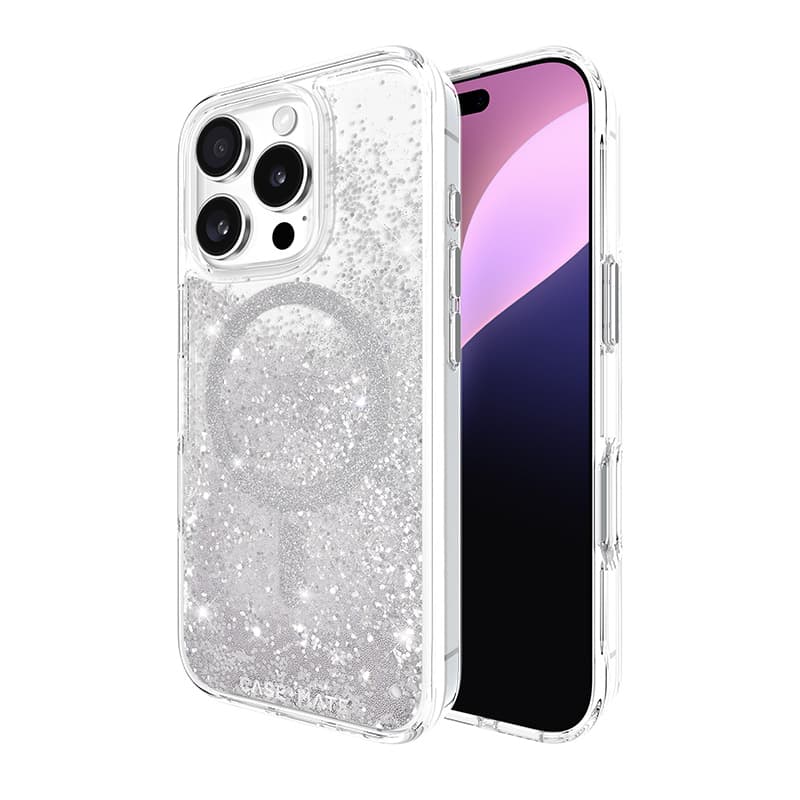Case-Mate Waterfall MagSafe - Case for iPhone 16 Pro (Silver) 1
