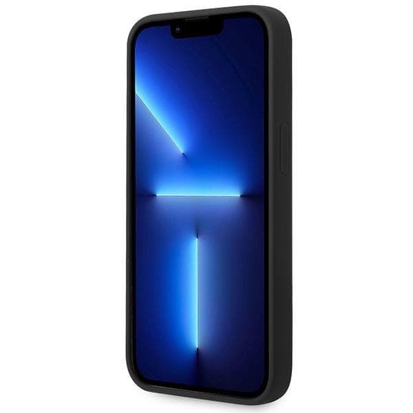 BMW Liquid Silicone Case Metal Logo for iPhone 14 (Black) 5