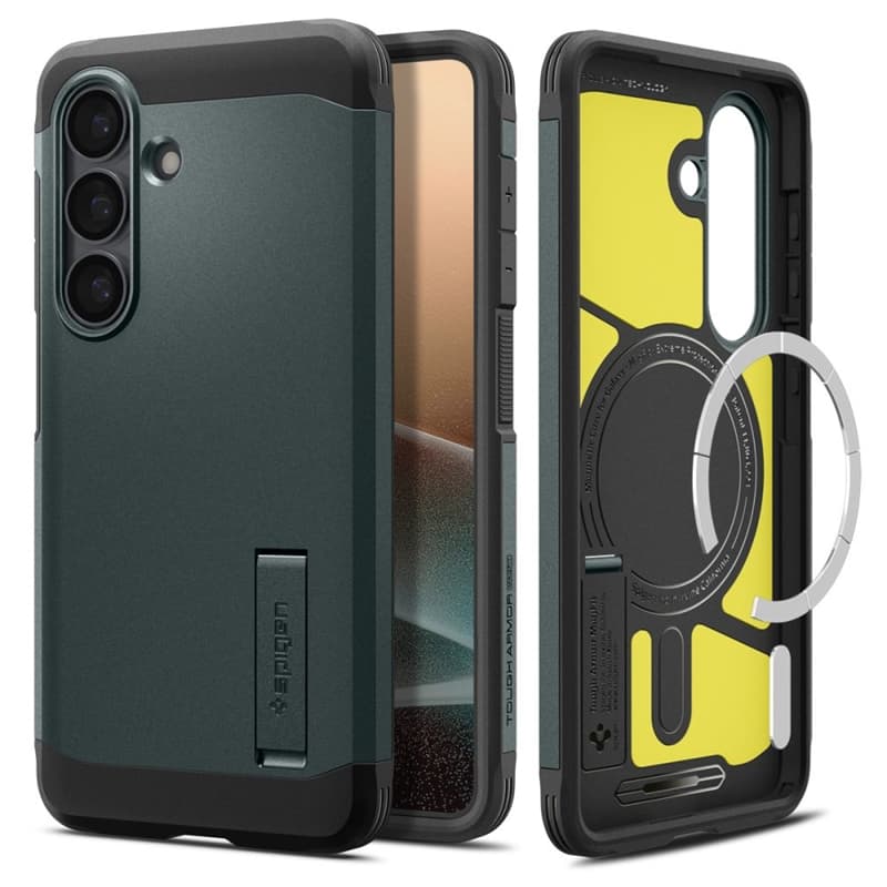 Spigen Tough Armor MagSafe - Case for Samsung Galaxy S26+ (Abyss Green) 2