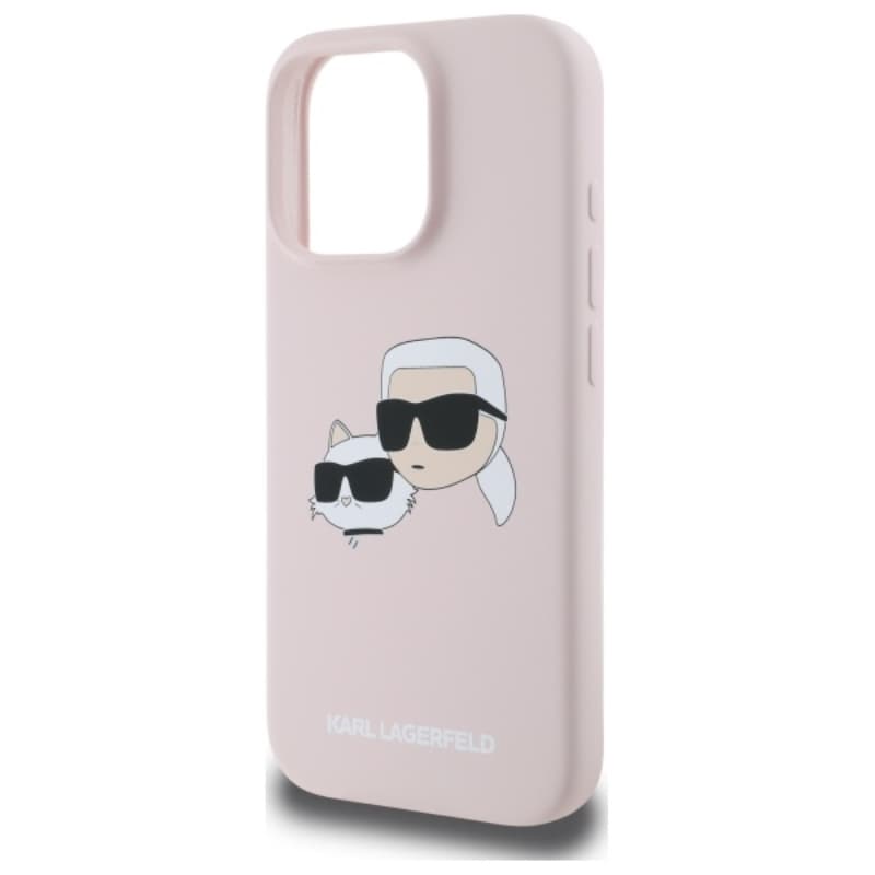 Karl Lagerfeld Silicone Double Heads Print MagSafe - Case iPhone 16 Pro (pink) 6