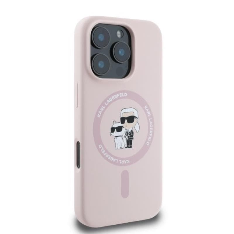 Karl Lagerfeld Silicone Karl & Choupette Ring MagSafe - Case iPhone 16 Pro Max (pink) 2