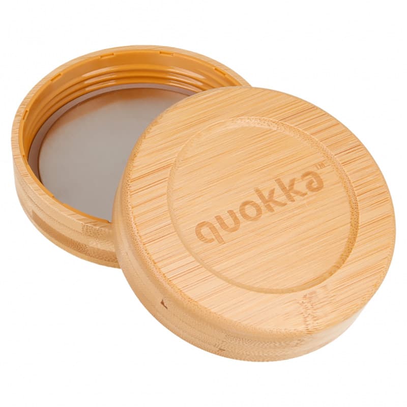 Quokka Deli Food Jar - Glass Food Container / Lunchbox 500 ml (Wood Grain) 3