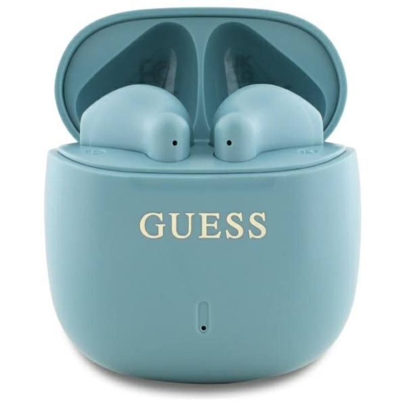 Guess Printed Classic Logo - Bluetooth TWS Headphones + Charging Case (Turquoise) 1