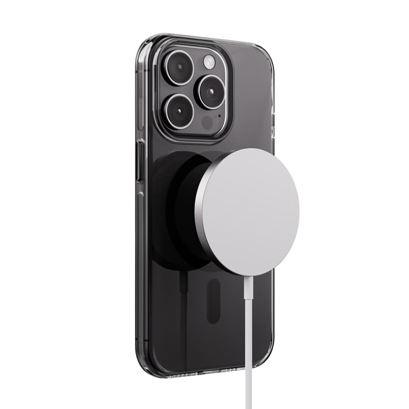 Crong Clear MAG Pro - iPhone 15 Pro MagSafe Case (Black) 5