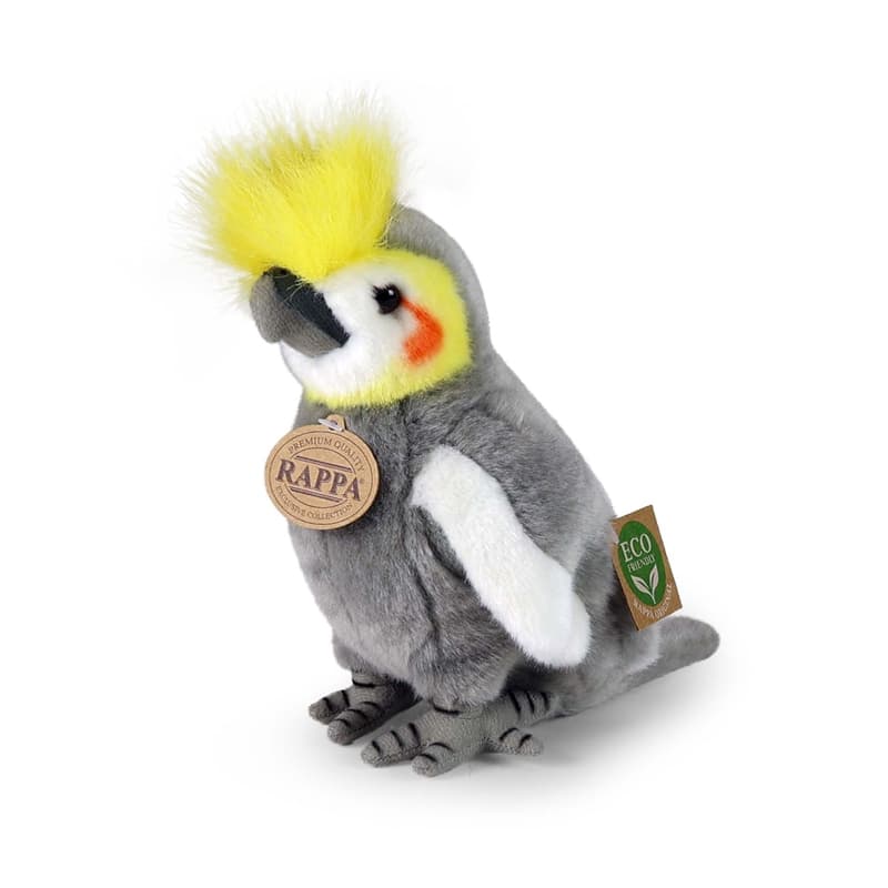 Rappa - Realistic Plush Toy Cockatiel Parrot 18 cm Eco-Friendly 1