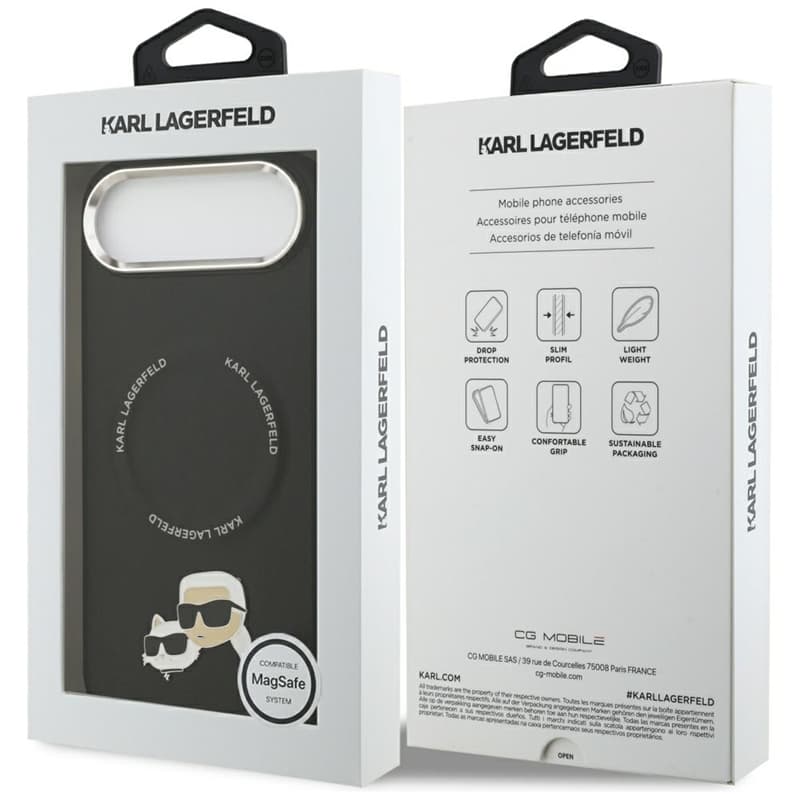 Karl Lagerfeld Karl & Choupette Pins MagSafe - Case iPhone Air (black) 8