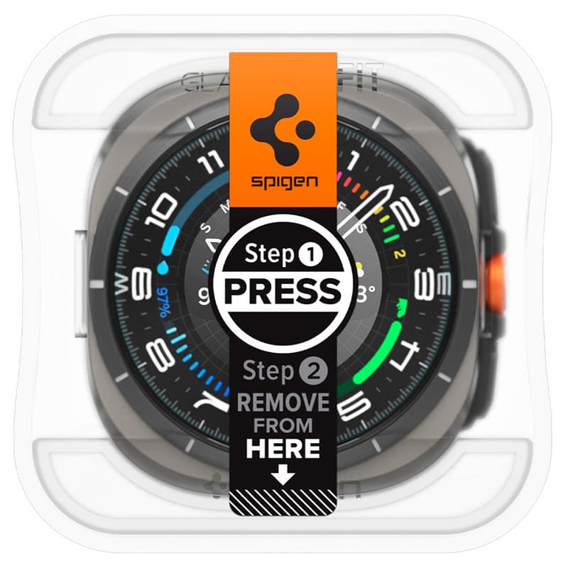 Spigen GLAS.TR EZ FIT 2-Pack - Tempered glass for Samsung Galaxy Watch Ultra 47 mm (2025/2024) (2 pieces) 2