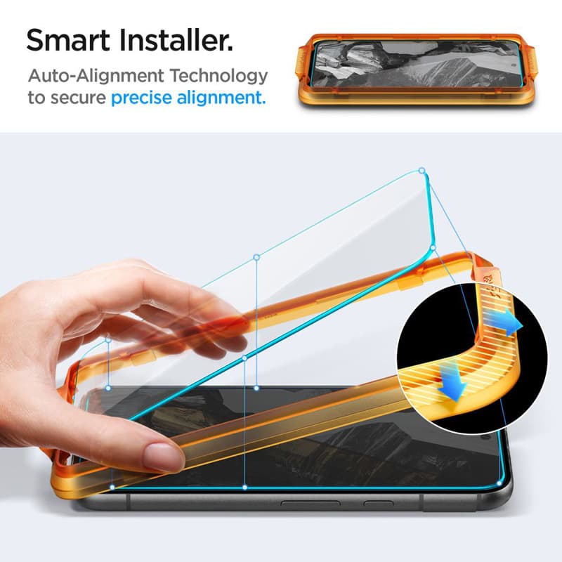 Spigen Alm Glas.TR 2-Pack - Tempered glass for Google Pixel 8A (Transparent) 8