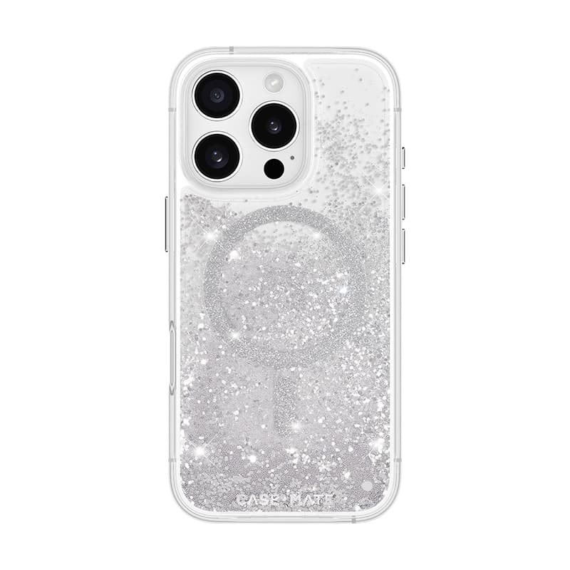 Case-Mate Waterfall MagSafe - Case for iPhone 16 Pro (Silver) 2