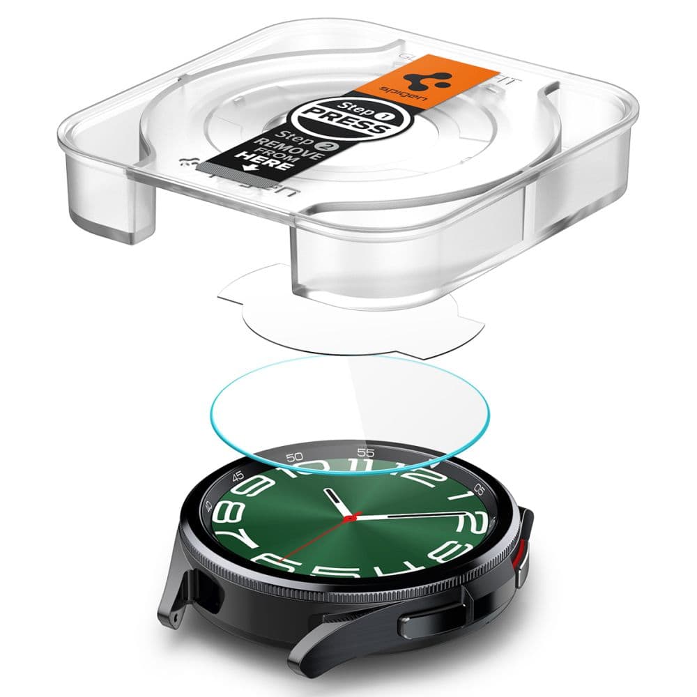 Spigen GLAS.TR EZ FIT 2-Pack - Tempered glass for Samsung Galaxy Watch 6 Classic 47 mm (2 pcs) 5