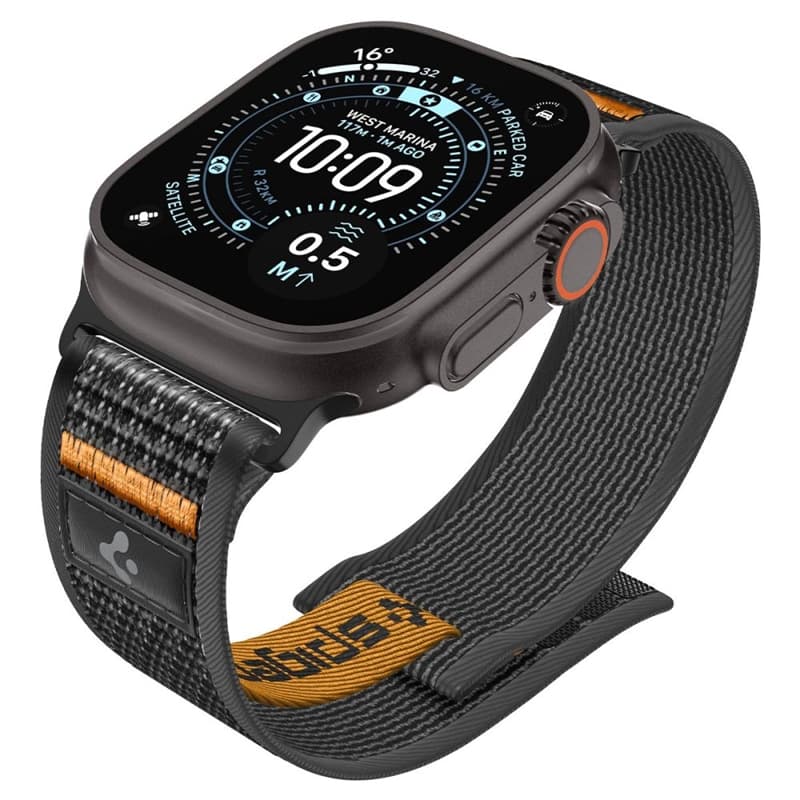 Spigen Athlex Air 2 - Apple Watch Strap 44/45/46/49 mm (Active Black / Orange) 4