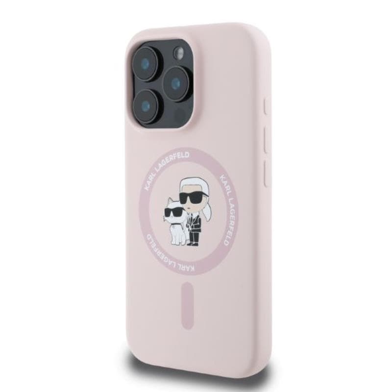 Karl Lagerfeld Silicone Karl & Choupette Ring MagSafe - Case iPhone 16 Pro Max (pink) 3