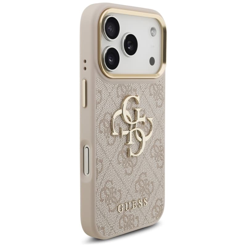Guess 4G Big 4G Classic Logo - Case iPhone 17 Pro (Pink / Gold) 4